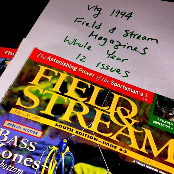 Field & Stream Other - Vintage 1994 Field & Stream Magazines All 12 Issues Hunting Fishing Outdoor